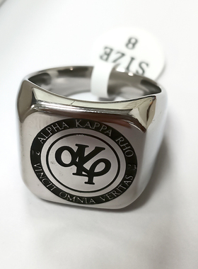 男女通用钛钢通用字母戒指