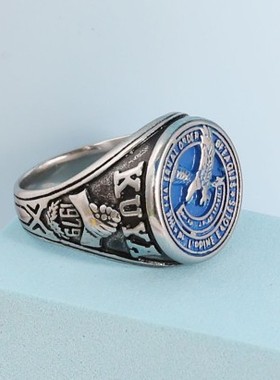 男女通用钛钢老鹰戒指测试推荐