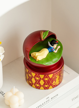 迪士尼白雪公主首饰盒树脂摆件