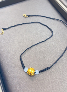 2025新款金钱币转运珠项链女