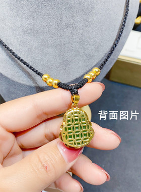 越南沙金弥勒佛笑脸佛项链