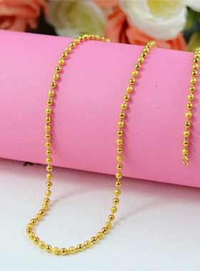 韩版黄金色项链送老婆