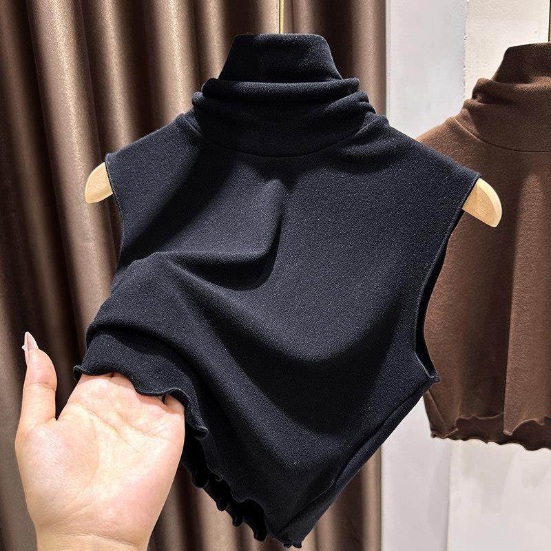 质感磨毛德绒加厚假领子女秋冬毛衣内搭背心堆堆高领打底保暖上衣,淘宝优惠券,粉丝福利购,淘宝优惠卷