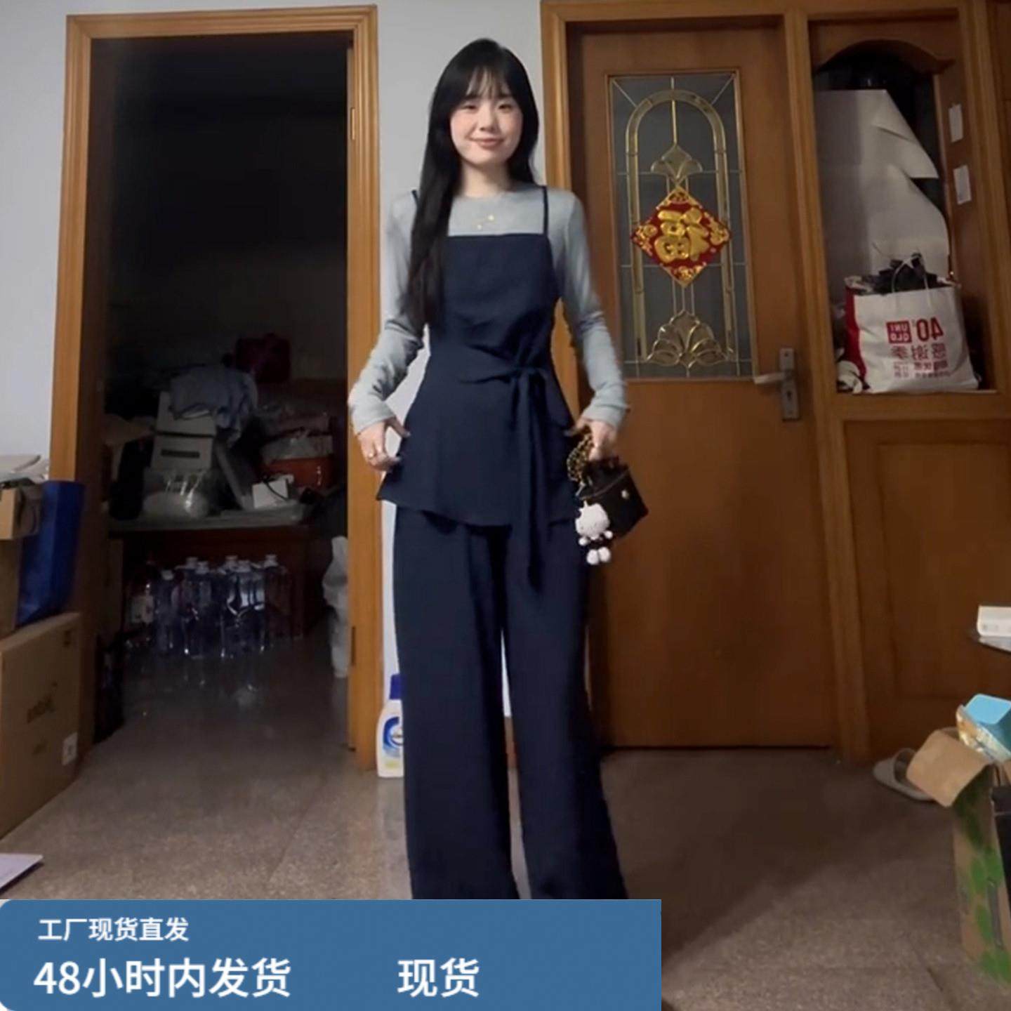 韩系高级感连衣裙子女春秋季2025新款巨好看温柔气质收腰长裙套装,淘宝优惠券,粉丝福利购,淘宝优惠卷