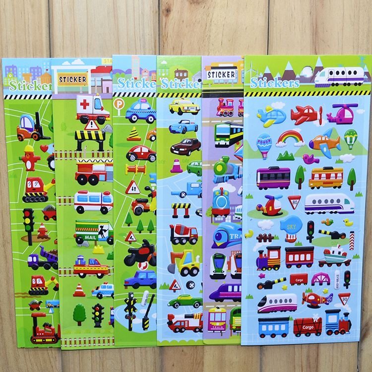 卡通贴画小汽车车车贴立体贴纸交通工具贴贴纸3d立体泡泡贴贴画,淘宝优惠券,粉丝福利购,淘宝优惠卷