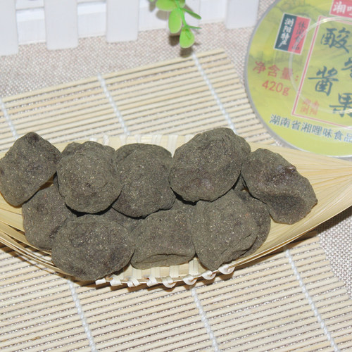 湖南特产 酸枣粒酸枣酱果 酸枣糕休闲零食 500克*2包包邮浆果 - 图0