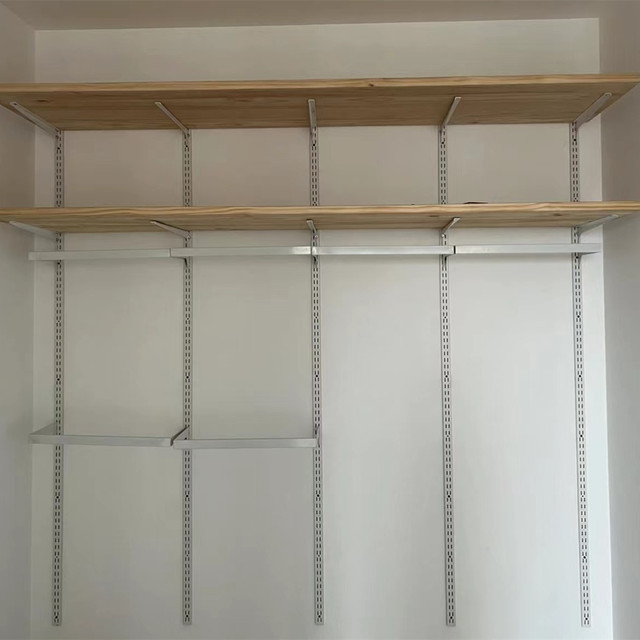 Yijia Clothing Store Metal Wardrobe Adjustable Front and Side Hanging