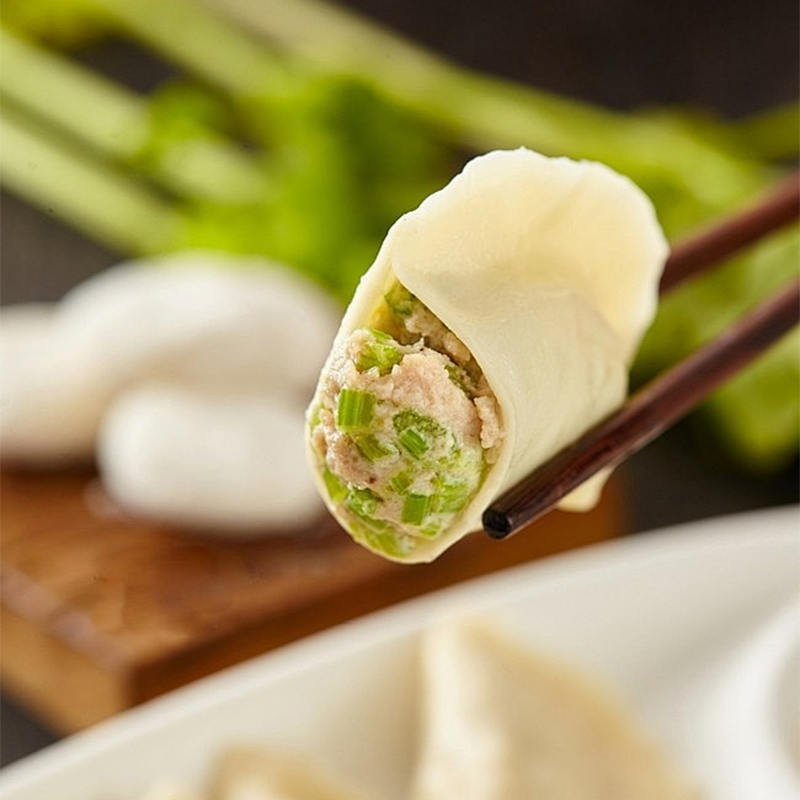 增运猪肉芹菜水饺饺子早餐半成品速冻新鲜韭菜香菇鸡蛋蒸饺2500g - 图2