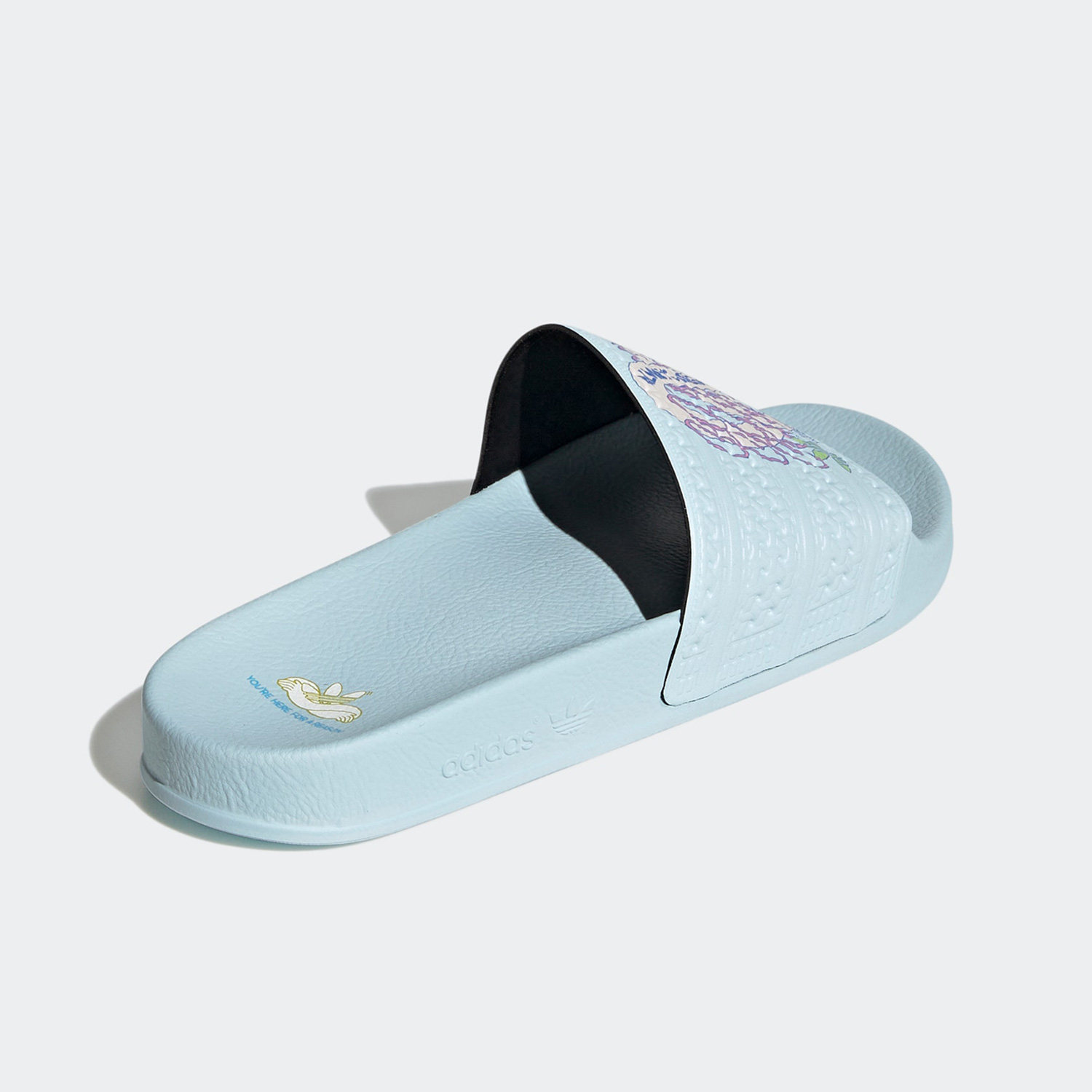 Adidas/阿迪达斯正品三叶草ADILETTE男女夏季运动拖鞋HR0094,淘宝优惠券,粉丝福利购,淘宝优惠卷