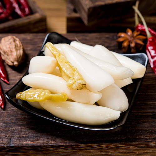 泡椒萝卜头酸辣小萝卜山椒开袋即食休闲零食下饭菜酱腌菜咸菜泡菜 - 图1