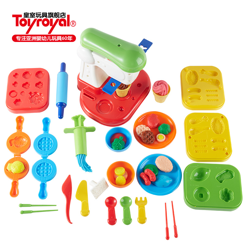 皇室日本儿童模具工具套装橡皮泥 toyroyal皇室玩具彩泥/橡皮泥