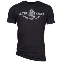 Upscale US Lethal Thunder lethal threat Mens casual T-shirt ultra-cool riding full cotton short sleeves