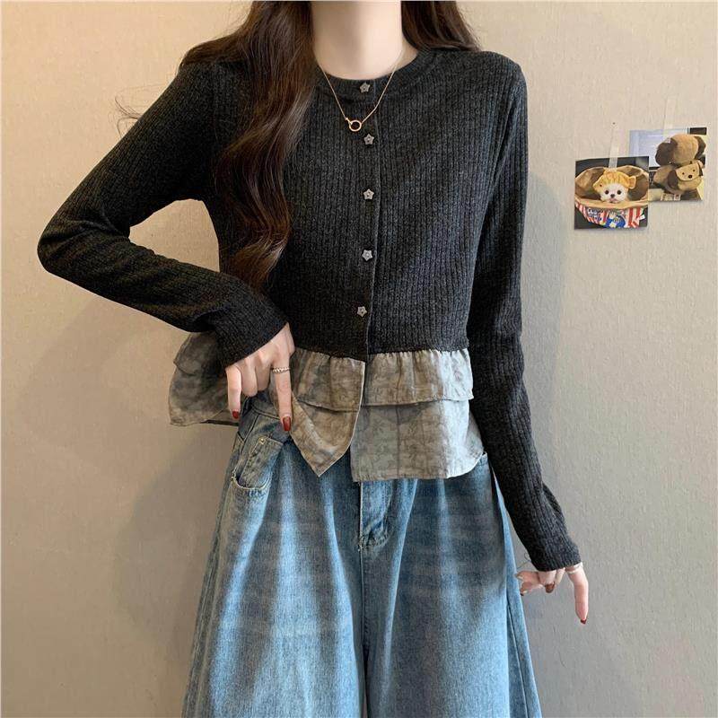 大码独特荷叶边下摆正肩t恤女装春季胖mm显瘦漂亮娃娃衫短款上衣,淘宝优惠券,粉丝福利购,淘宝优惠卷