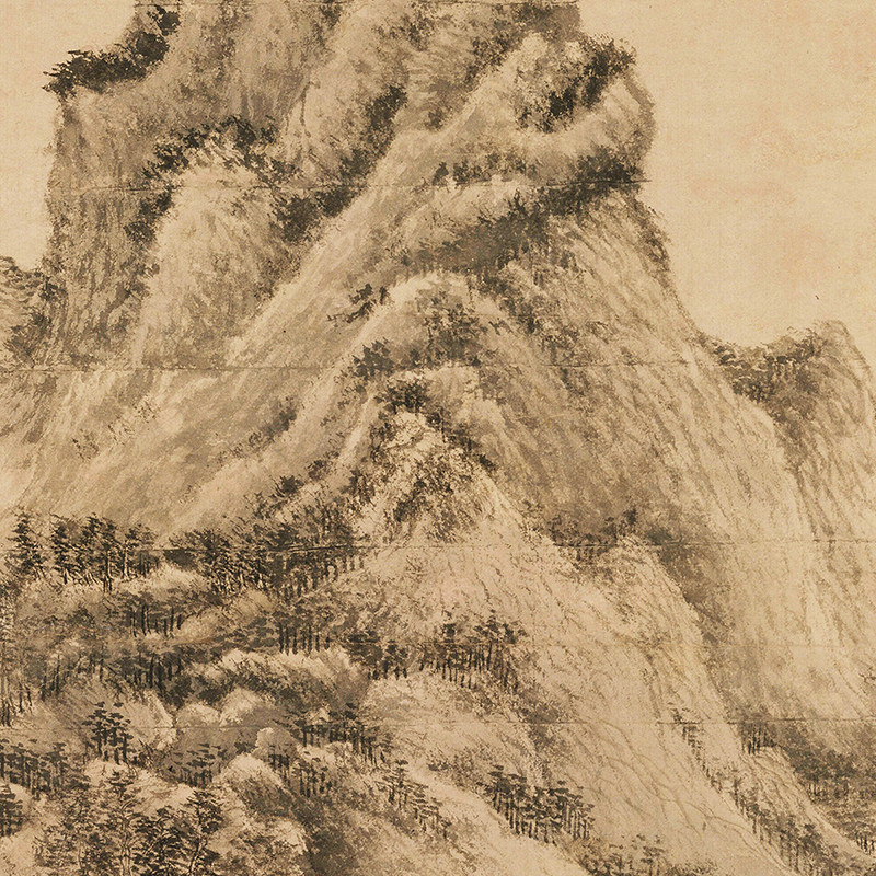 元王蒙夏日山居图纸本设色真迹高清微喷打印临摹画稿范本装饰画心,淘宝优惠券,粉丝福利购,淘宝优惠卷