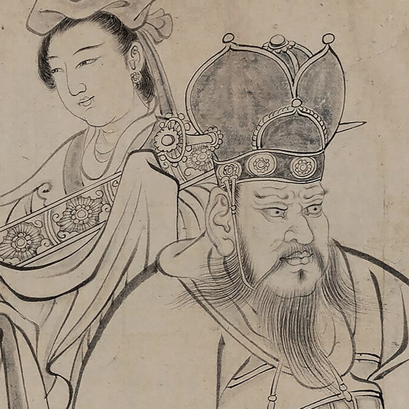 唐代吴道送子天王图微喷打印古代名画线描人物临摹底稿画稿复制画,淘宝优惠券,粉丝福利购,淘宝优惠卷