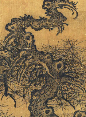 北宋郭熙寒林图微喷打印山水画