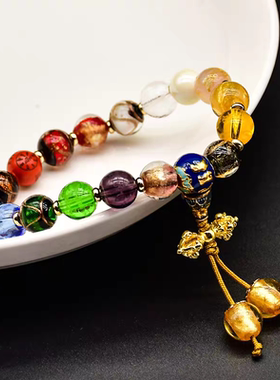 北京景区同款琉璃十八籽手串古法多佛珠手持念珠圈手链情侣礼物精