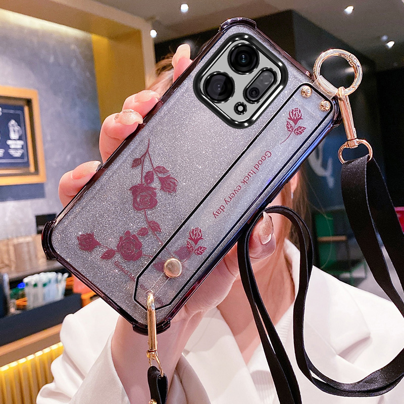 艾欧芭适用oppofindx9手机壳findx9pro保护套PLJ110镜头膜全包PLG防摔find软壳女pro腕带ppo斜挎可背挂绳新款 - 图2