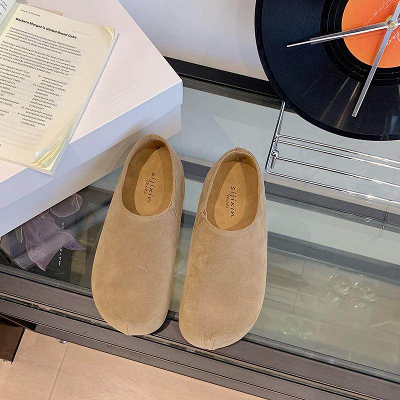 春秋厚底一脚蹬全包勃肯鞋博肯单鞋女2026新款内增高豆豆鞋0113z,淘宝优惠券,粉丝福利购,淘宝优惠卷