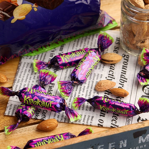 KDV Россия импортировал фиолетовый сахар подлинные оригинальные сэндвич -шоколадные закуски Kpokaht