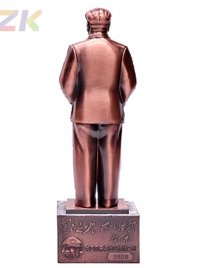 主席树脂铜像毛爷爷全身站像办公室桌摆设件摆饰工艺品12.26cmc5