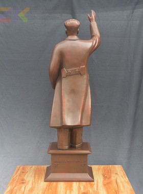 85cm毛主席紫铜挥手像 公司门口伟人挥手像摆件 商务礼品推荐c9