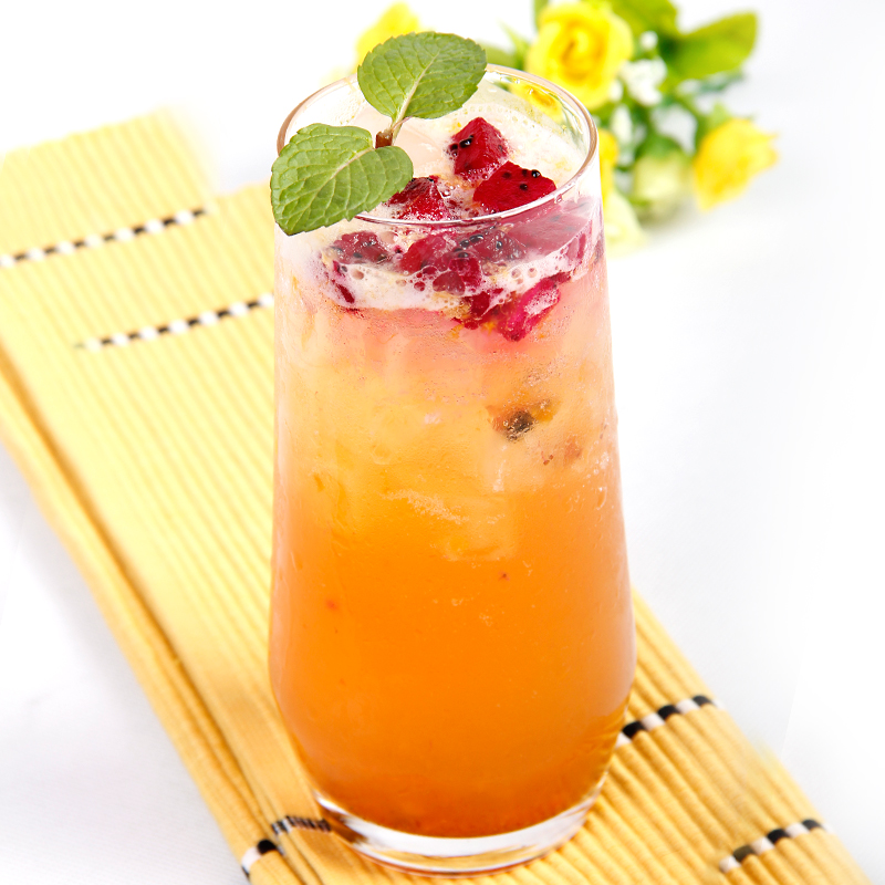 鲜活百香果2.5kg果肉果粒酱果酱图片_2