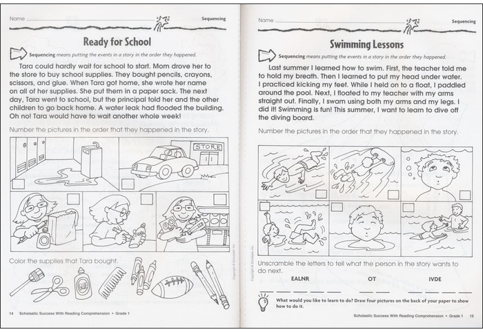 98元任选4册 Scholastic Success Reading Comprehension Grade 1-5 学乐成功系列美国小学英语原版教材练习册一二三四五年级CCSS - 图2