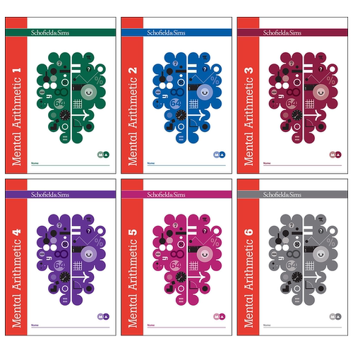 Mental Arithmetic 1-6 数学算术口算心算练习册6本 英国小学KS2阶段教材私立学校11+入学考试 Schofield Sims英文原版 - 图3