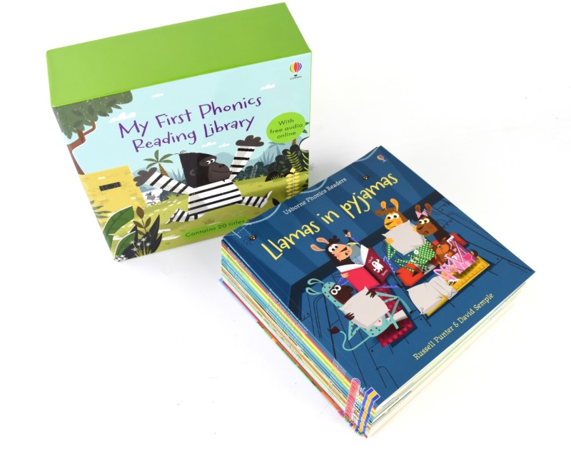 Usborne My First Phonics Reading Library尤斯伯恩我的自然拼读启蒙图书馆20册英文原版绘本 Llama in pyjama Bug in Rug-图2