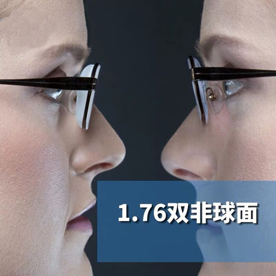 日本1.76超薄眼镜片防蓝光非球面男女配高度近视镜片散光镜有度数