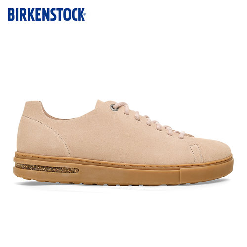 BIRKENSTOCK勃肯德国进口男款牛皮绒面革软木Bend低帮系带休闲鞋 - 图0