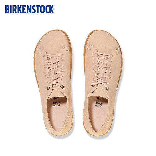 BIRKENSTOCK勃肯德国进口男款牛皮绒面革软木Bend低帮系带休闲鞋 - 图2