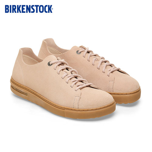 BIRKENSTOCK勃肯德国进口男款牛皮绒面革软木Bend低帮系带休闲鞋 - 图1