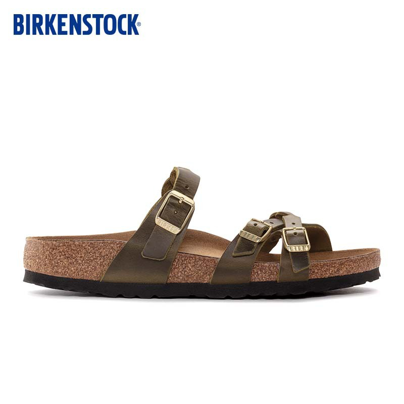 BIRKENSTOCK勃肯德国软木拖鞋舒适女款三扣凉拖Franca系列 - 图0