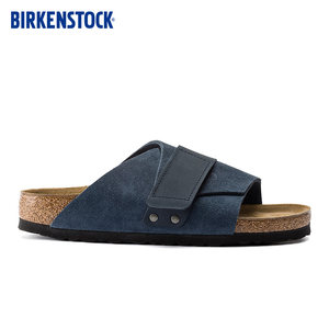 BIRKENSTOCK软木拖鞋男女同款时尚牛皮绒面革单扣凉拖Kyoto系列