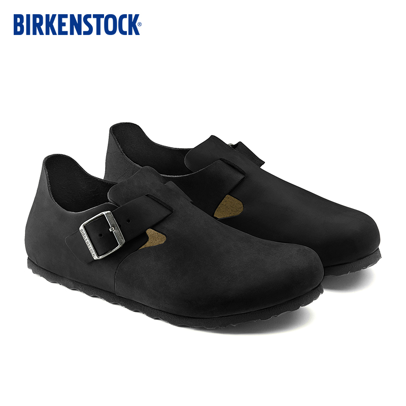 BIRKENSTOCK勃肯时尚软木休闲鞋男女同款牛皮革低帮鞋 London系列 - 图1