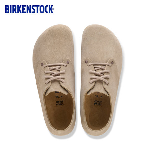 BIRKENSTOCK勃肯德国进口男女款牛皮绒面革软木Maine休闲鞋 - 图0