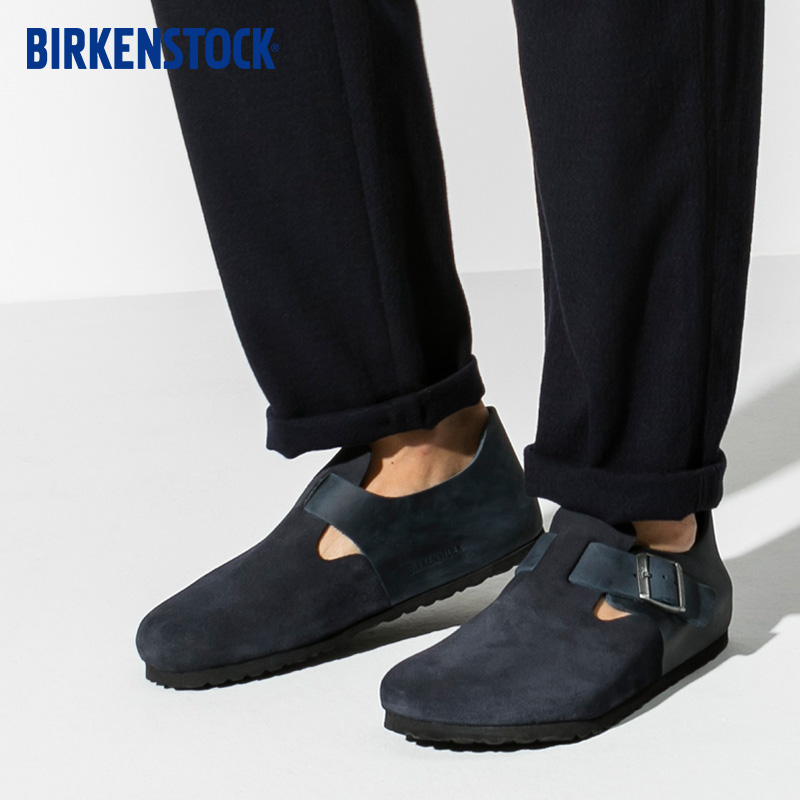 BIRKENSTOCK勃肯软木休闲鞋男女同款进口 绒面London系列 - 图3