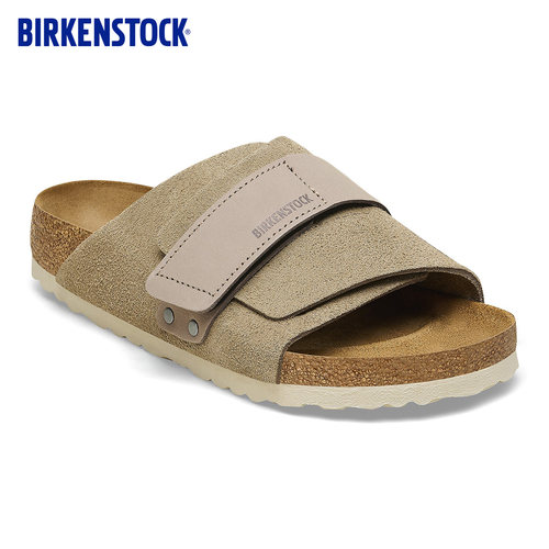 BIRKENSTOCK勃肯德国进口男女绒面革Kyoto魔术贴单带拖鞋 - 图2