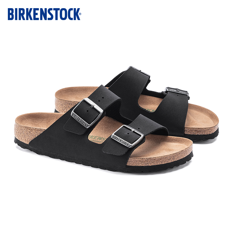 BIRKENSTOCK勃肯软木拖鞋男女款进口双扣拖鞋防滑Arizona系列 - 图1