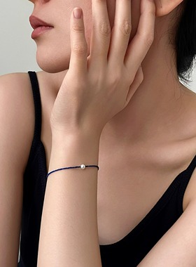 1mm极细青金石珍珠手链