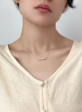 S925纯银珍珠项链遮疤痕上上签