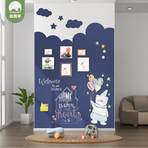 Magnetic Goodness Home Cloud Styling Magnetic Bilayer Blackboard Wall Stickers Cute Children Home Graffiti Wall Whiteboard Magnetic Sucking Erasable word boards Chalk Boards Custom Drawing Board Wall