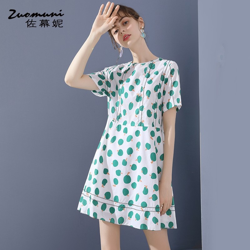 佐幕妮宽松短袖印花11531连衣裙 佐幕妮连衣裙