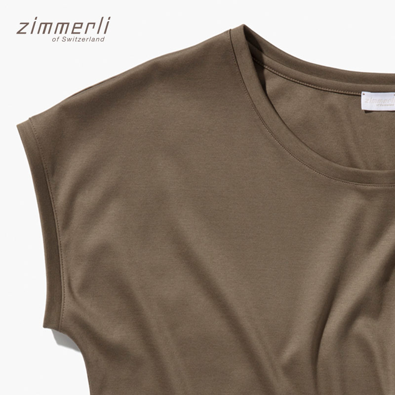 【臻享礼】Zimmerli2023夏SEA ISLAND海岛棉女士短袖T恤286-53110-图2