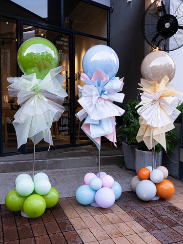 开业周年庆活动气球链立柱配件气氛装饰用品不带支架场景店铺背景 - 图1