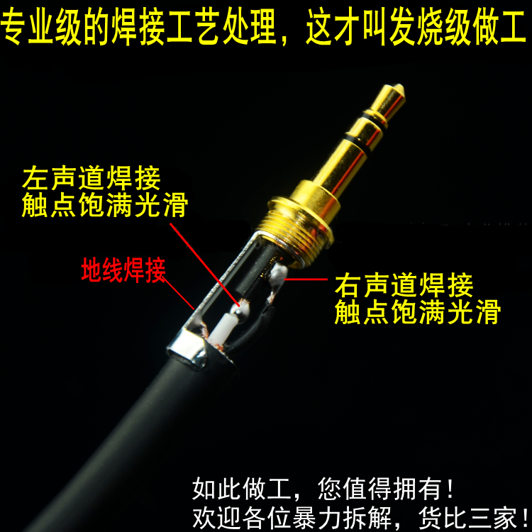 周工线材纯铜电脑音响线发烧级3.5mm转一分二音频线RCA双莲花包邮-图2