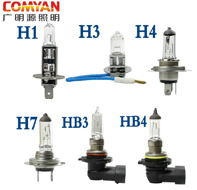 广明源汽车12V前照灯远近光卤素灯H1/H3/H4/H7/H8/H9/H11大灯灯泡 - 图3