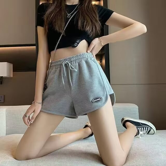 1运动短裤女夏薄款宽松阔腿防棉休闲睡裤2024新款外穿跑步热裤_啄木男装品牌直销店_女装/女士精品-第4张图片-提都小院